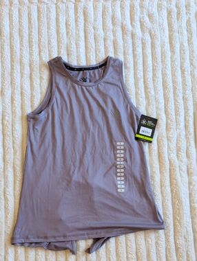Vortex Lavender Active Tank Top with Logo And Tie Back